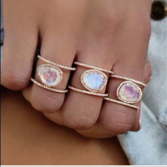 NWT Moon Rose Gold Color Ring - Picture 1 of 4